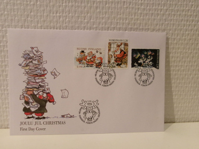 FDC- ensipäiväkuori - Joulumerkit- 1996