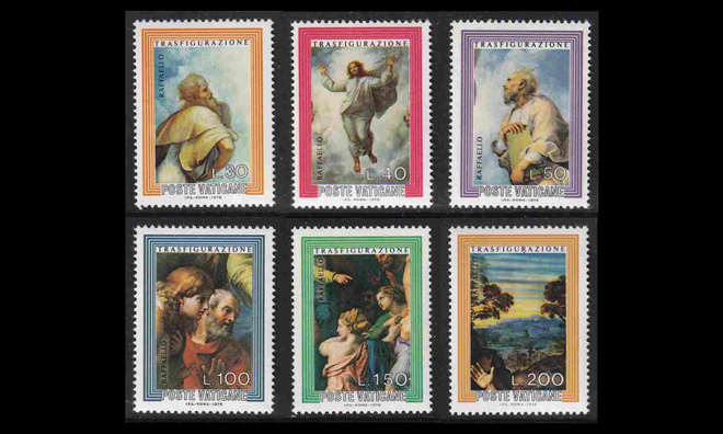 Vatikaani 683-8 ** Kristuksen kirkastuminen (1976)