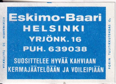 Helsinki, Eskimo - Baari, s96