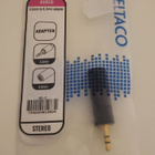 Audio adapteri 3.5mm uros - 6.3mm naaras (KÄYTTÄMÄTÖN) - pikkukuva 1