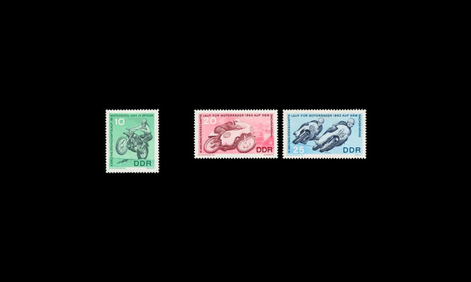 DDR 972-4 ** Moottoripyöräily (1963)