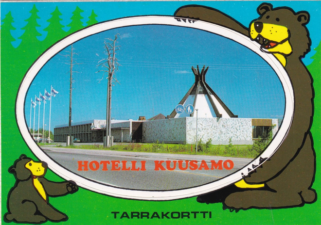Kuusamo, Hotelli Kuusamo, tarrakortti      b430