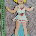 Paperinukke tyttö 1950-60-luku - pikkukuva 3