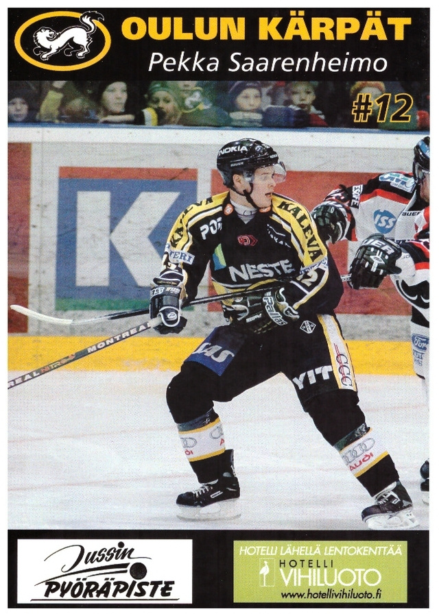 Oulun Kärpät PEKKA SAARENHEIMO Postikortti