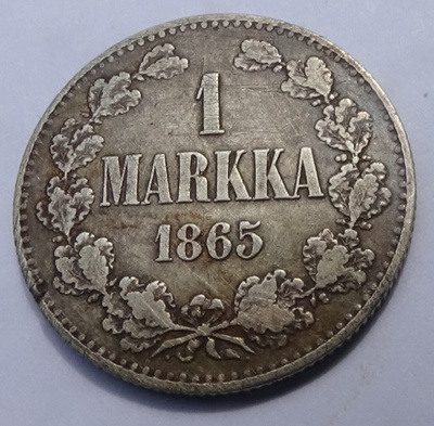 1865 1 markka tyyppi 1.1 kl3