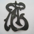 Nimikirjaimet Monogrammi JR metallia - pikkukuva 2