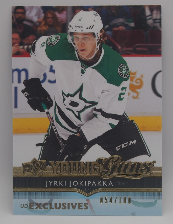 2014-15 Upper deck Young guns Exclusive Jyrki Jokipakka /100