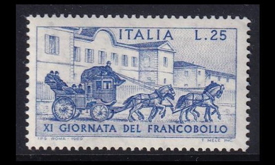 Italia 1302 ** Postimerkin päivä (1969)