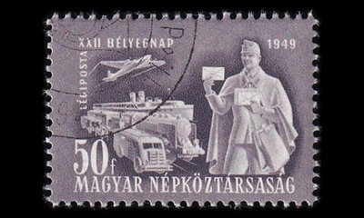 Unkari 1065 o Postimerkin päivä (1949)