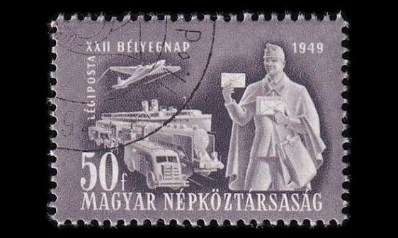 Unkari 1065 o Postimerkin päivä (1949)