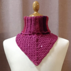 Alina´s Handmade käsityö kauluri violetti, pinkki, fuksia - pikkukuva 1