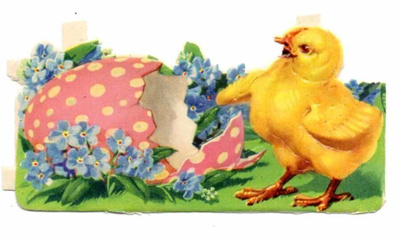 M.P. 919 / Pääsiäistipu ja suuri pilkullinen muna. 1940-l.