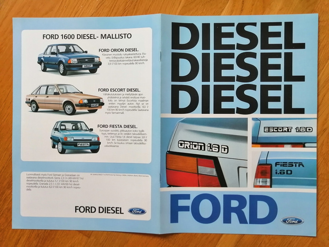 1984 Ford Escort Diesel esite - suom - KUIN UUSI