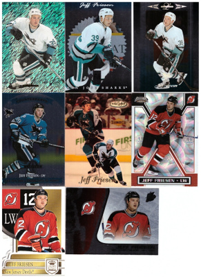 8 x JEFF FRIESEN Sharks, Devils Hienoista Sarjoista