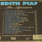 Edith Piaf  • Mon Légionnaire CD - pikkukuva 3