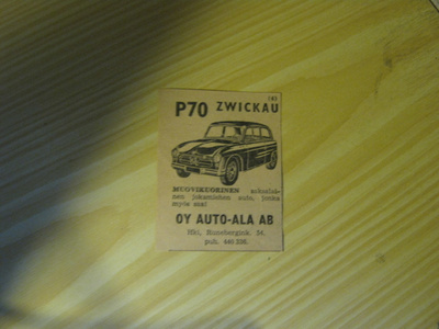 mainos P70 Zwickau