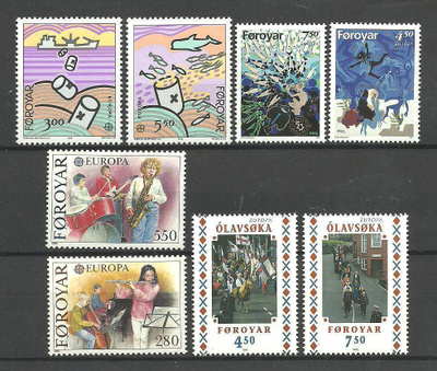 FÄRSAARET EUROPA CEPT 4 eurooppa-sarjaa 1980-90-l **