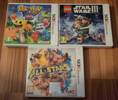 Kolme Nintendo 3DS peliä pakettina