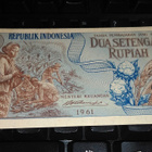 Indonesia 2½ Rupiah 1961 P79 UNC- - pikkukuva 1