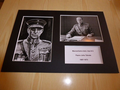 Mannerheim-ristin ritari valokuvat A4 paspis
