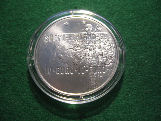 Suomi 10e hopea juhlaraha Tuntematon sotilas - 2005