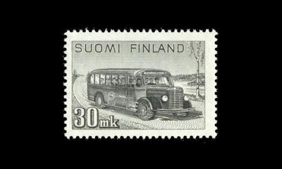 327 ** Yleism. 30 mk Postiauto (1947)