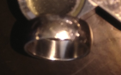 Teräs sormus halk. noin 20 mm