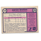 AARON BROTEN - DEVILS 1982 O-PEE-CHEE # 136 - pikkukuva 2