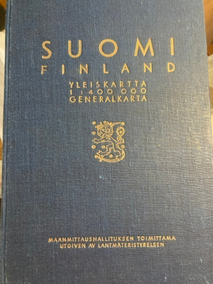 SUOMI YLEISKARTTA v 1950