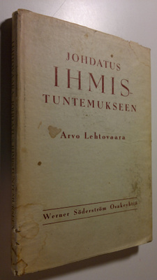 Arvo Lehtovaara : Johdatus ihmistuntemukseen