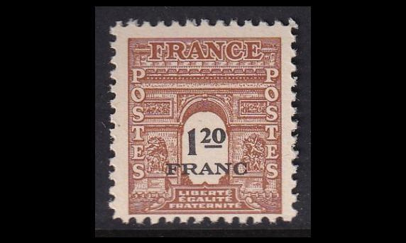 Ranska 654 ** Riemukaari 1.20 Fr (1944)