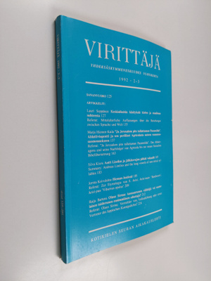 Virittäjä 2-3/1992 - Kotikielen Seuran aikakauslehti 96. ...