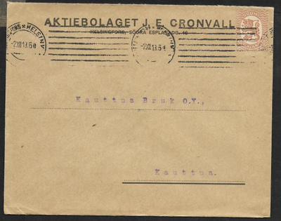 Postilähetys - Saarinen 0,50mk (LAPE 73) Helsinki 2.12.1919