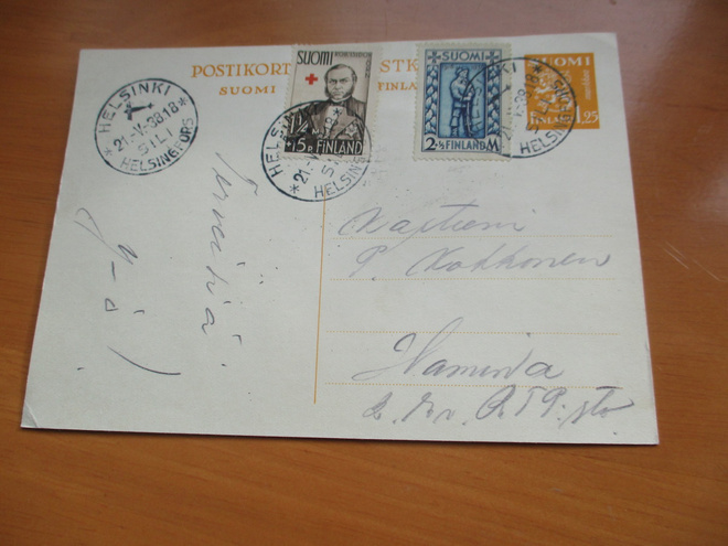 1938 SILI ehiö lisämerkein Haminaan