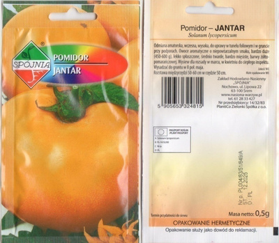 Tomaatti "Jantar" siemenet HUOM PÄiVÄYS! Ale -30%#