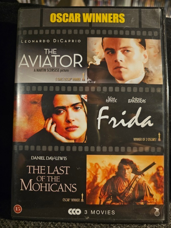 The Aviator / Frida / The Last of the Mohicans (3xDVD)