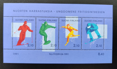 1991 blokki BL8 - Nuorten harrastuksia - laskettelu **