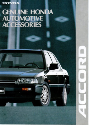 Honda Accord lisävarusteet -esite, 1988