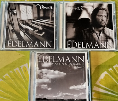 SAMULI EDELMANN VIRSIÄ 1,2 ja 3-3CDtä, v.2007-2009, SONY