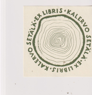 Ex Libris, Kalervo Setälä , e22