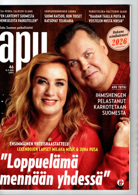 Apu-lehtiä 5 kpl. 5 e + postikulut. Katso kuvat.