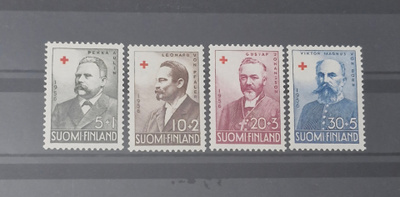 1956 PUNAINEN RISTI SARJA **, LAPE 467, 468, 469, 470