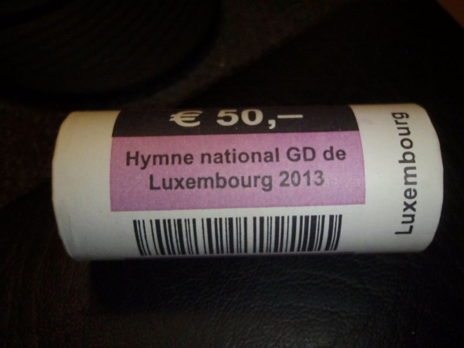 Luxemburg 2013 Hymni 2 € juhlaraharulla