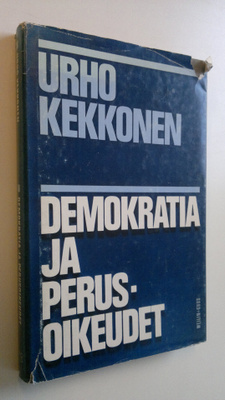 Urho Kekkonen : Puheita ja kirjoituksia 4, Demokratia ja ...