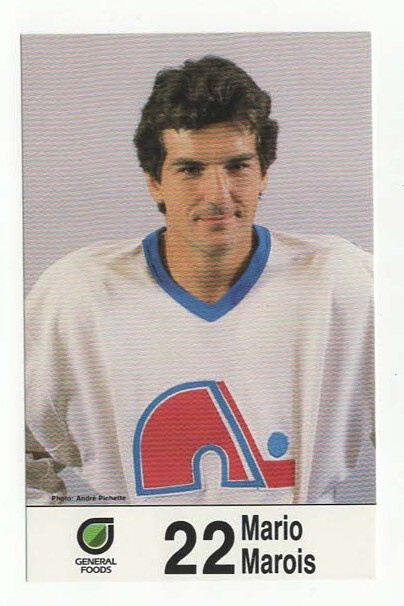 Mario Marois Quebec Nordiques Team Issue General F. Postcard