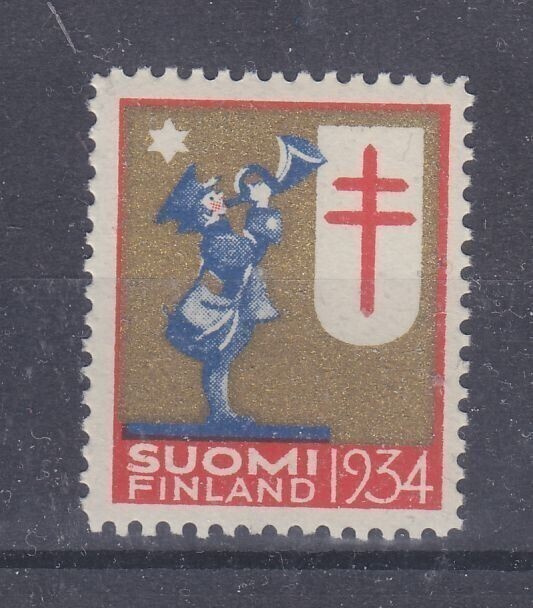 TUB joulumerkki 1934 postituoreena.