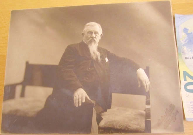 VANHA Taidevalokuva Pankkijohtaja Fredrik Nybom 1903