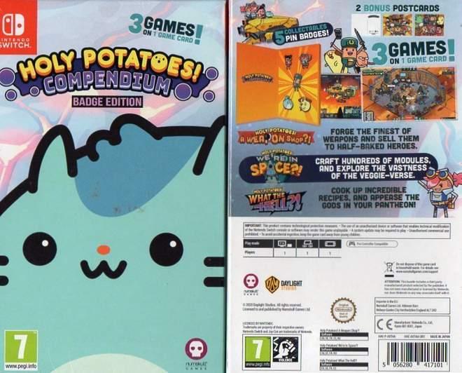holy potatoes compendium	(82 050)	UUSI			NIN.SWITCH				badge