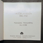 Viktor Jansson 1886-1958, muistonäyttely 10.6.-4.9.1988 - pikkukuva 3