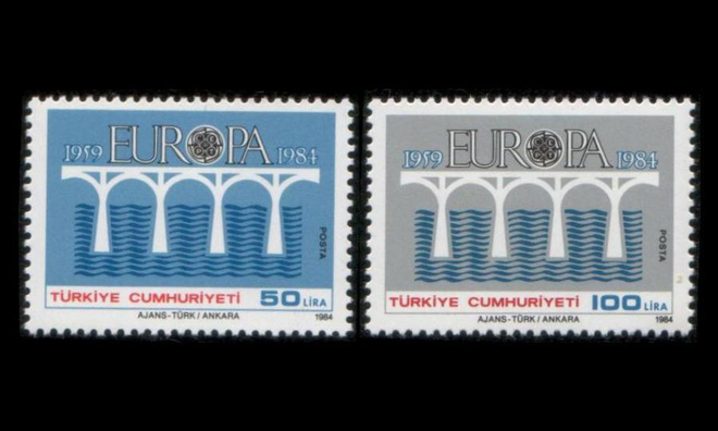 Turkki 2667-8 ** Europa (1984)